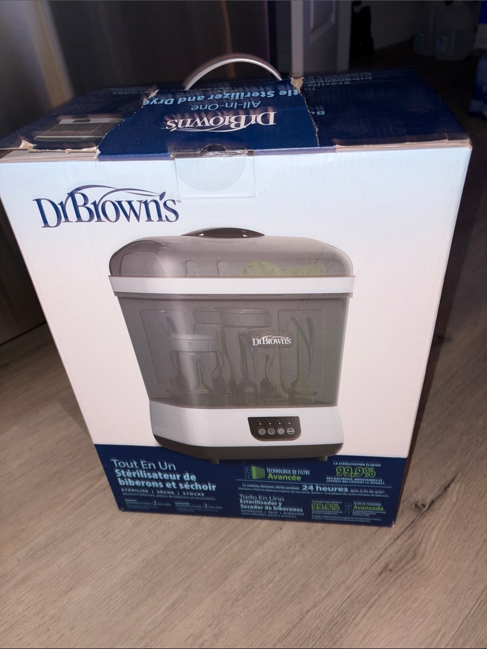 Dr. Brown's All-In-One Bottle Sterilizer and Dryer - Gray/White